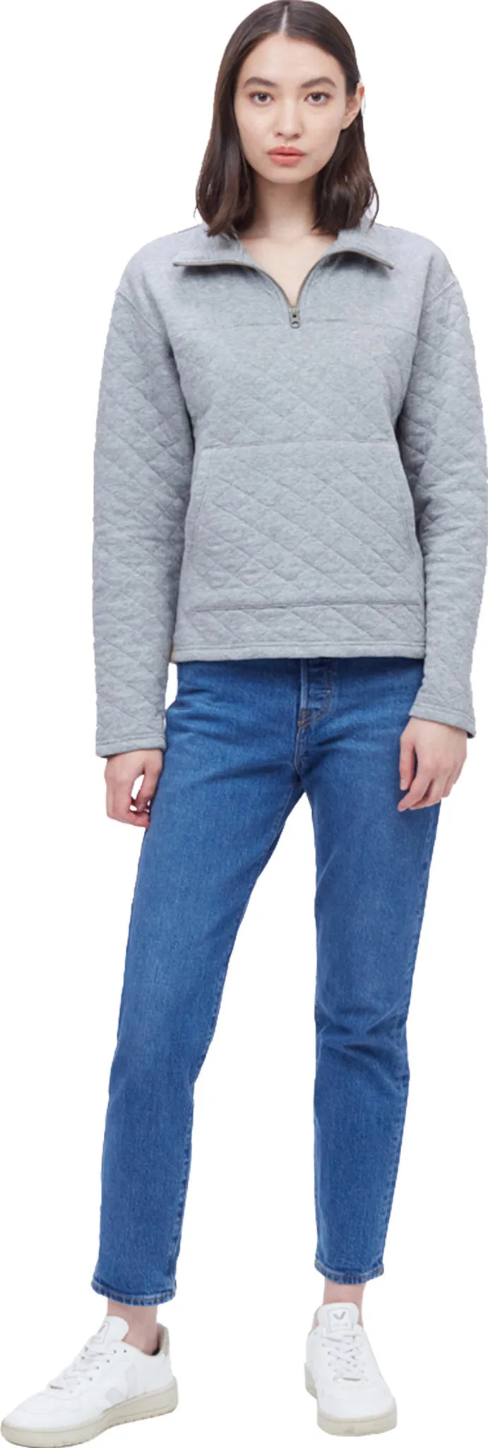 1/4 Zip Quilted Fleece Pullover - Women's|-|Chandail en molleton matelassé glissière 1/4 - Femme