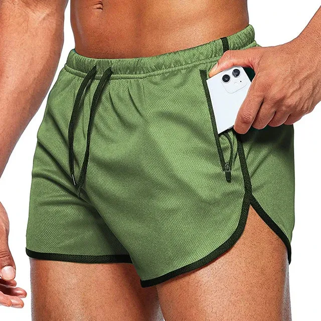 2023 Men's Camo Quick-Dry Running Shorts for Summer Fitness and Training