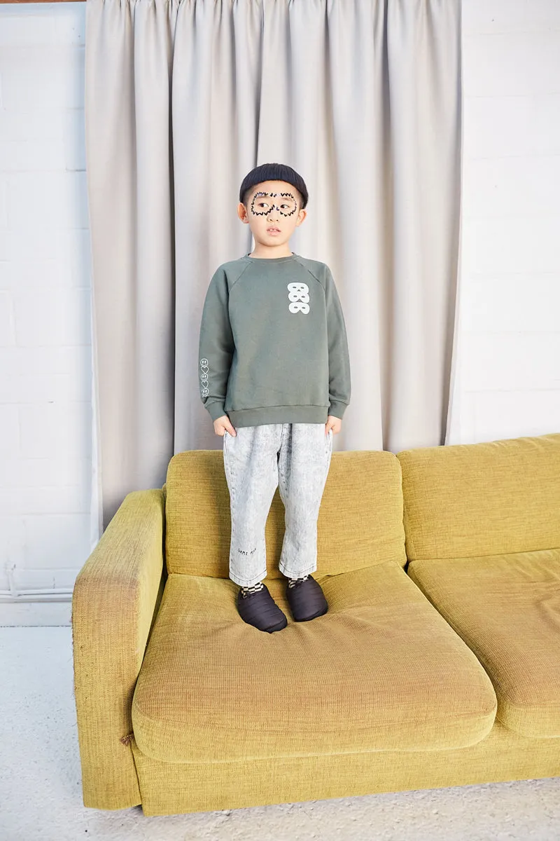 Acid Washed Loose Fit Denim Pants