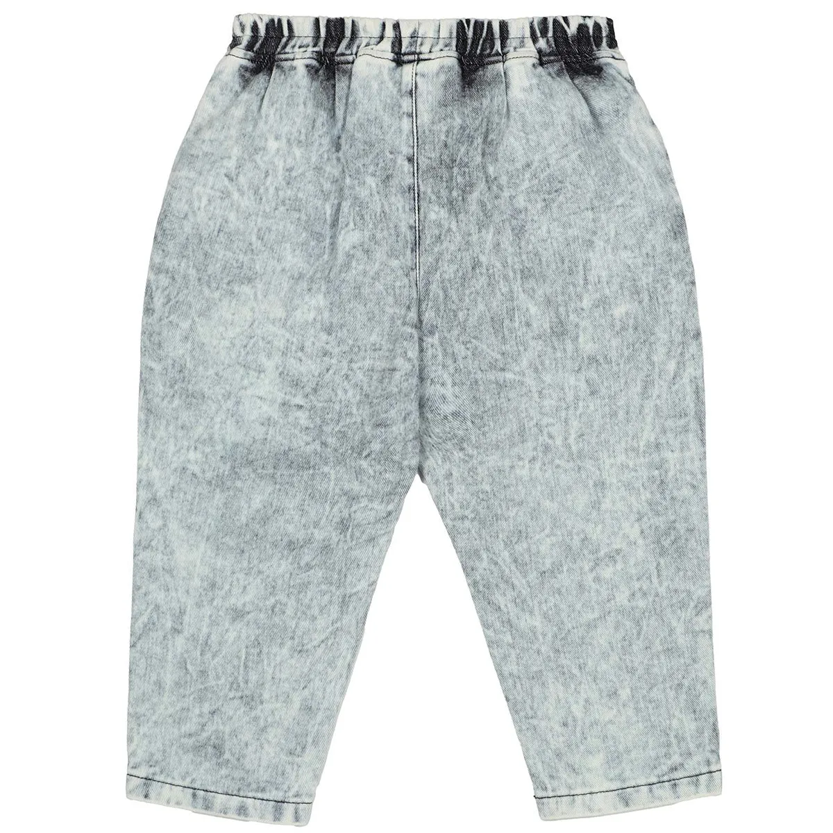 Acid Washed Loose Fit Denim Pants