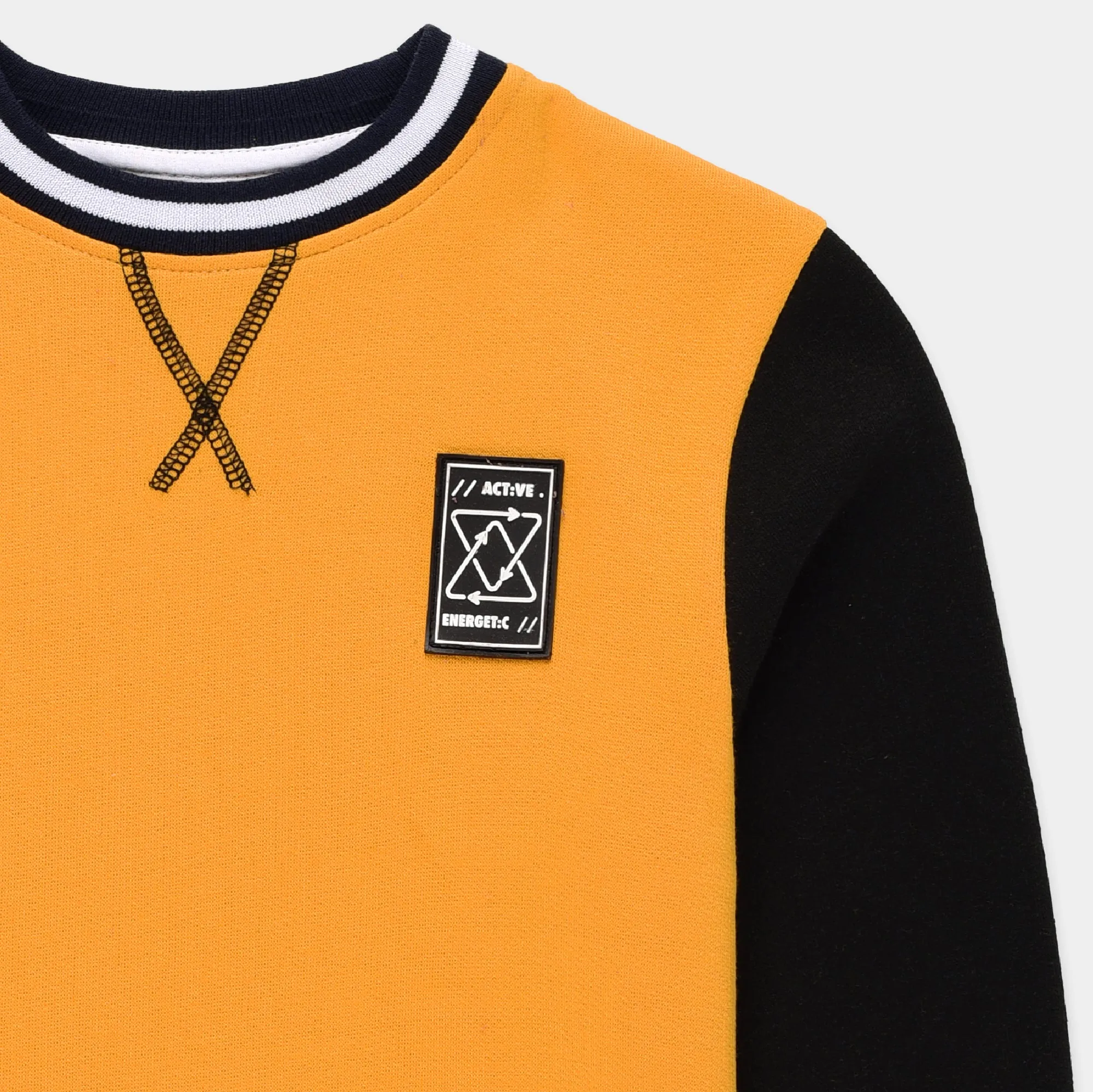 ACTIVE Yellow Sweatshirt & Jogger Set