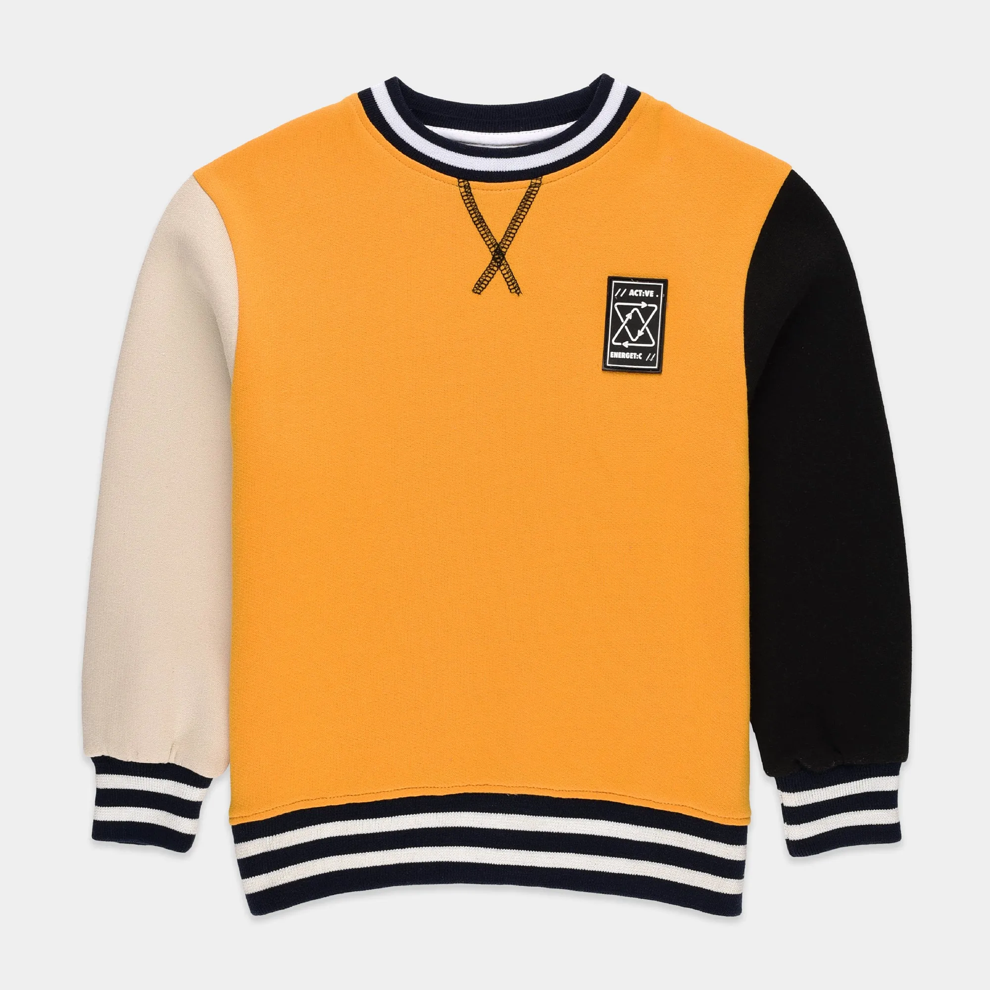 ACTIVE Yellow Sweatshirt & Jogger Set