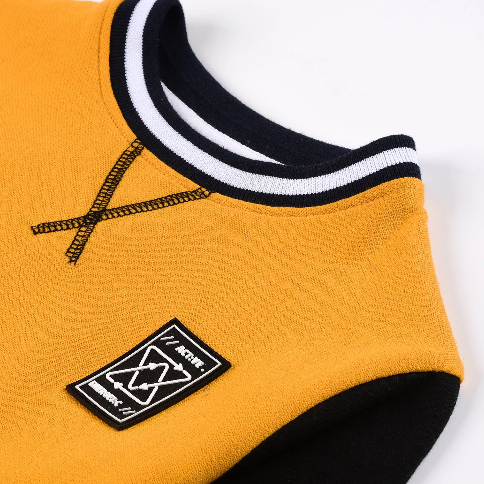 ACTIVE Yellow Sweatshirt & Jogger Set