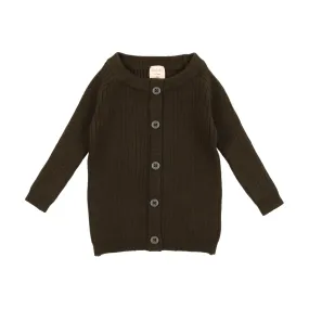 Analogie Knit Boys Sweater - Dark Olive