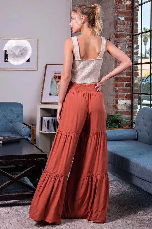 Autumn Tiered Wide Leg Pants