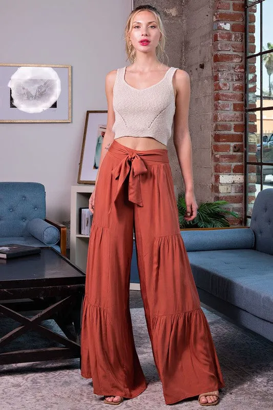 Autumn Tiered Wide Leg Pants