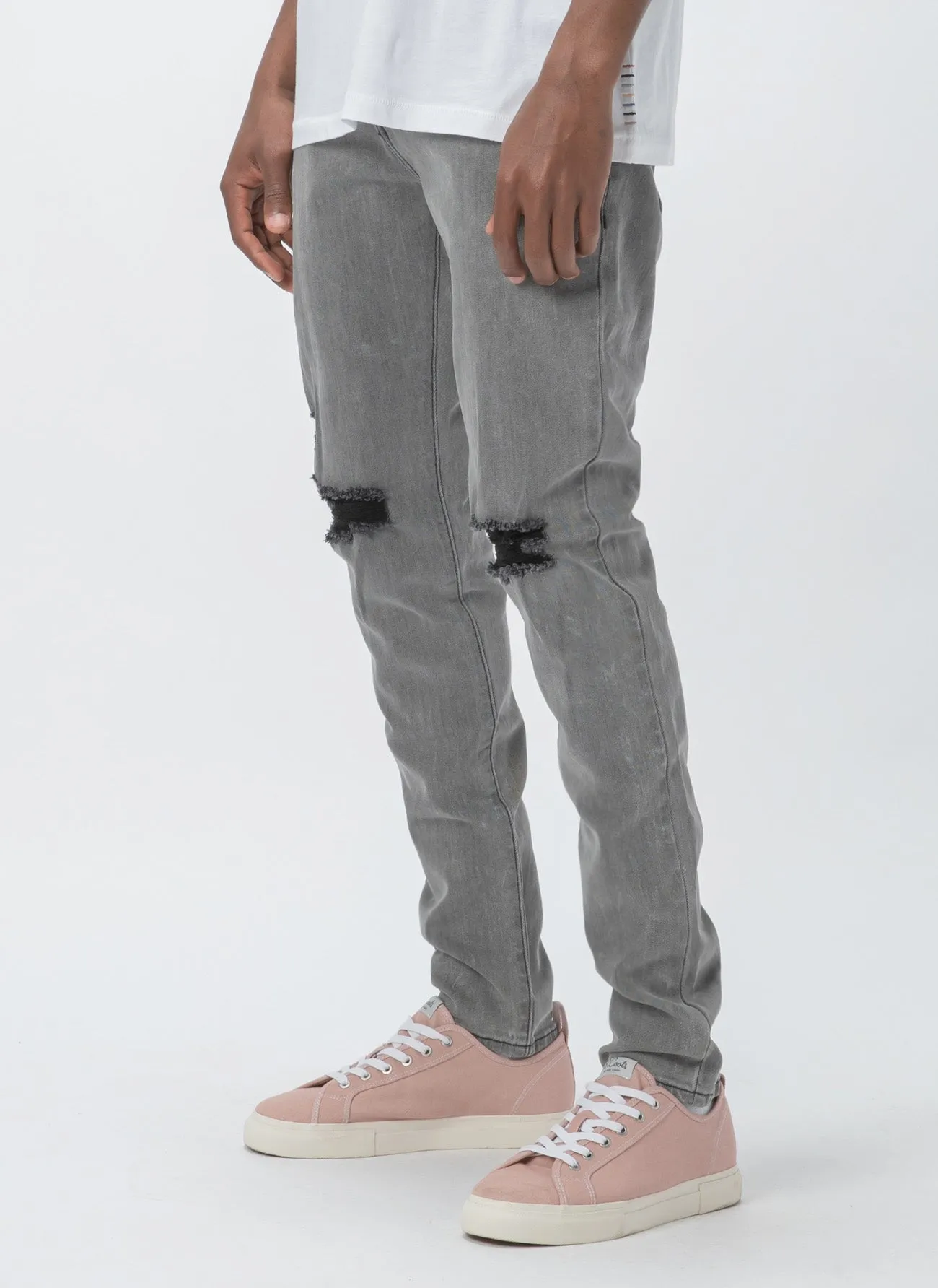 B.Slim Jean Acid Black
