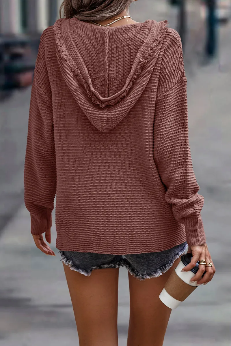 Casual Solid Color V Neck Sweaters(5 Colors)