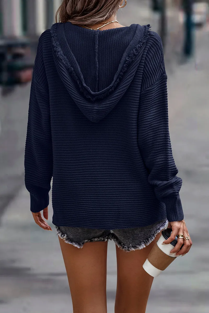 Casual Solid Color V Neck Sweaters(5 Colors)