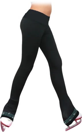 Chloe Noel PS735  Elite Over the Heel Leggings with front pocket & new Crystal design