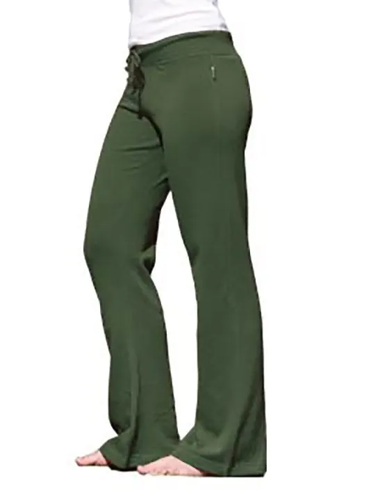 Detroit Rhythm Women's Flared Fleece Pants, Oregano Green