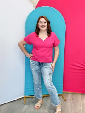 Don't Dare Me To Tummy Control High Rise Straight Jeans