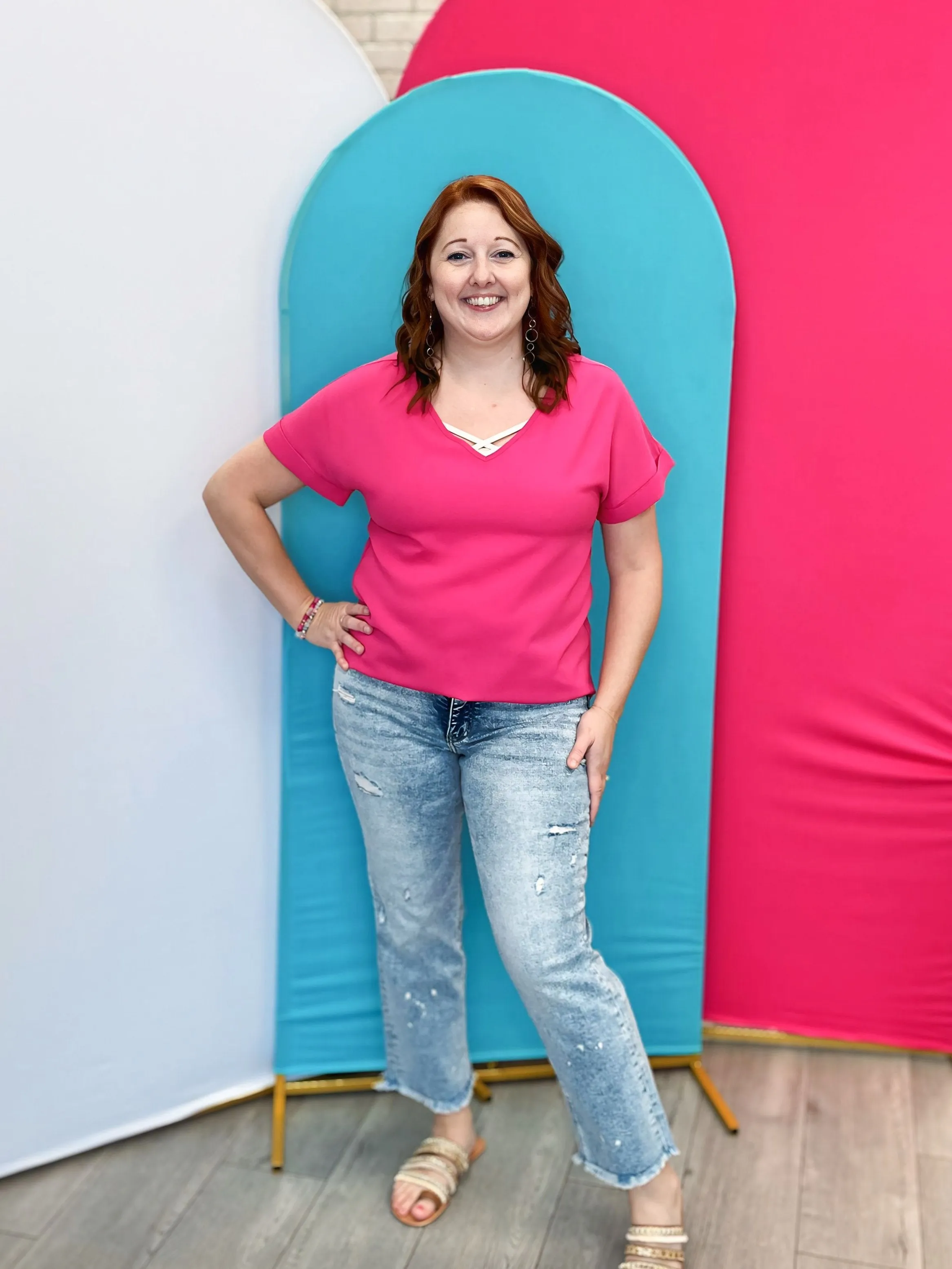 Don't Dare Me To Tummy Control High Rise Straight Jeans