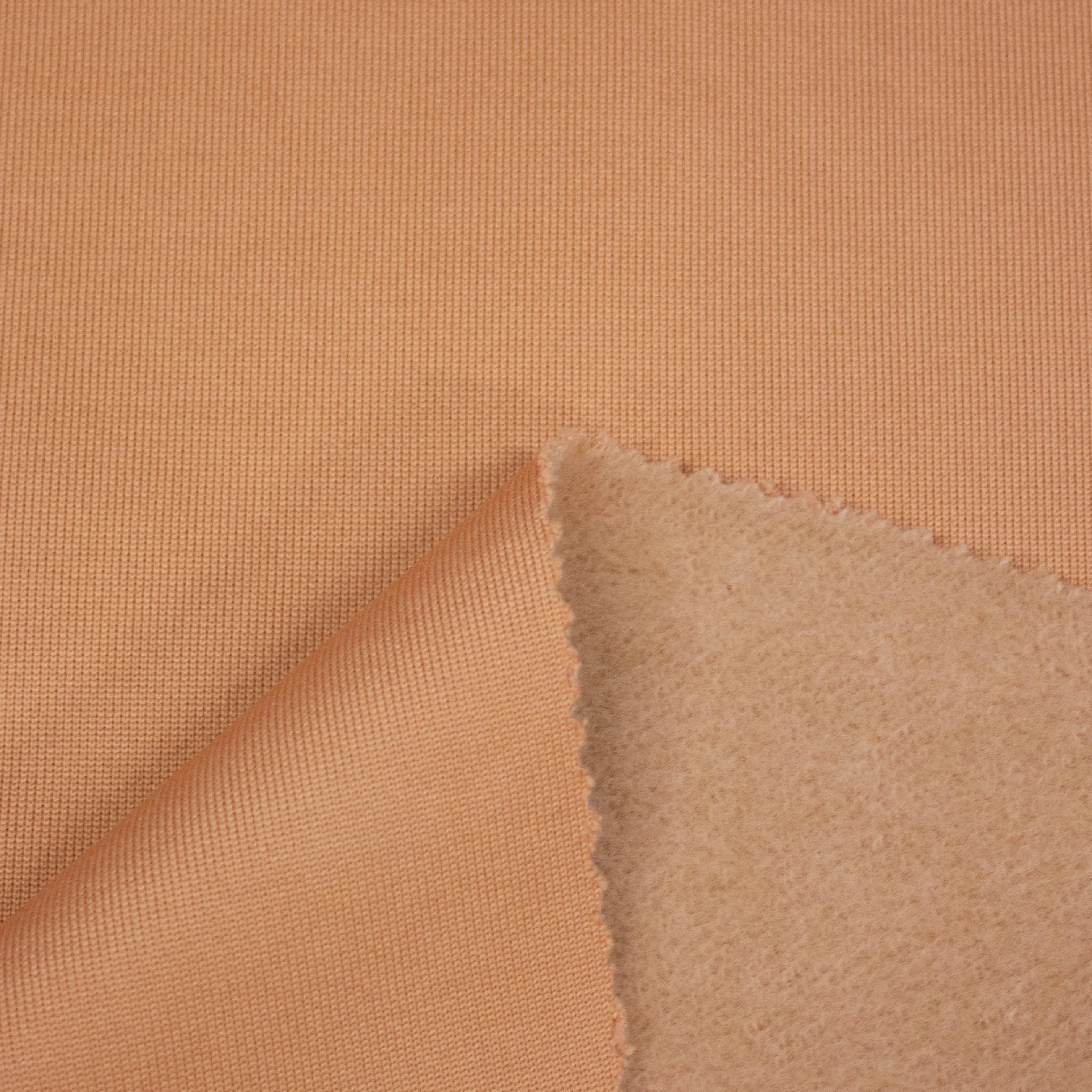 Eeve Peach Polyester Sweater Jersey Molton