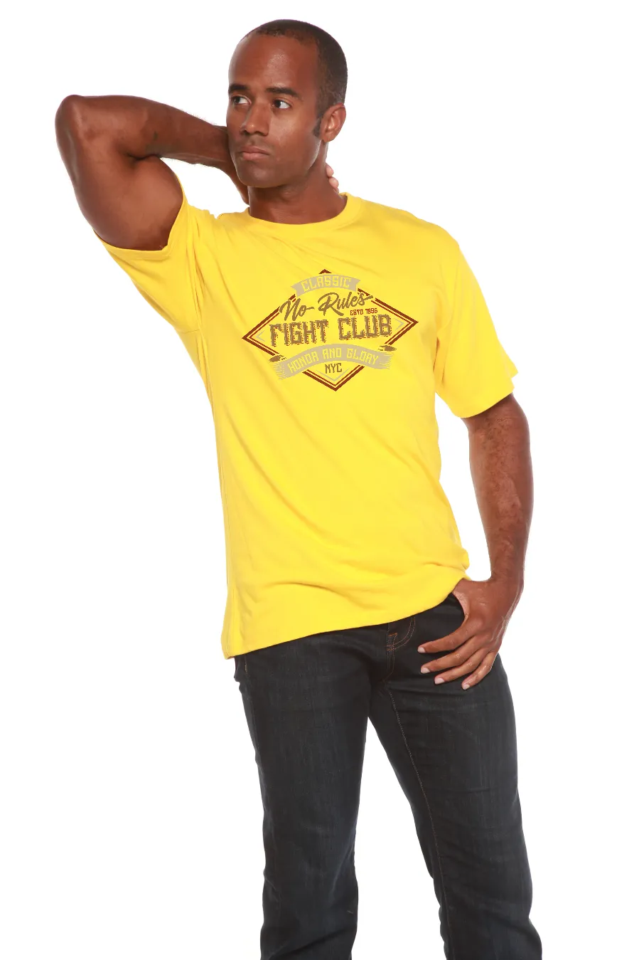 Fight Club Men's Bamboo Viscose/Organic Cotton Short Sleeve Graphic T-Shirt