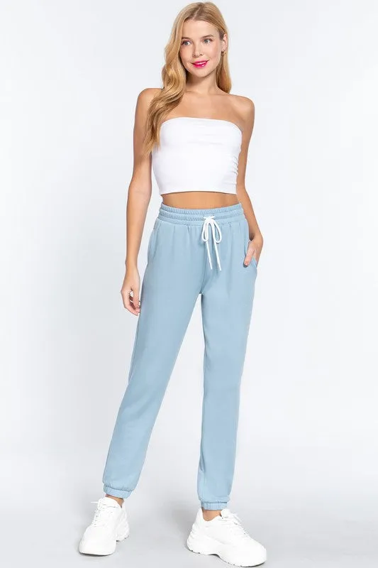 French Terry Fleece Jogger Pants