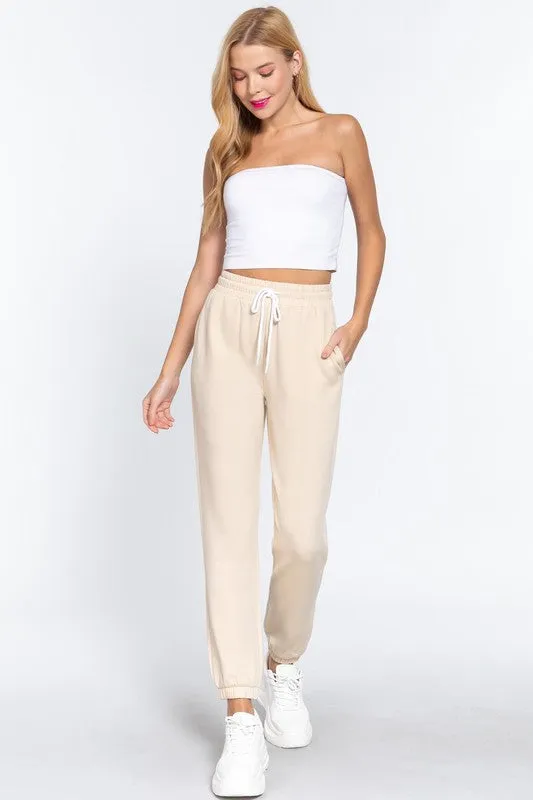 French Terry Fleece Jogger Pants