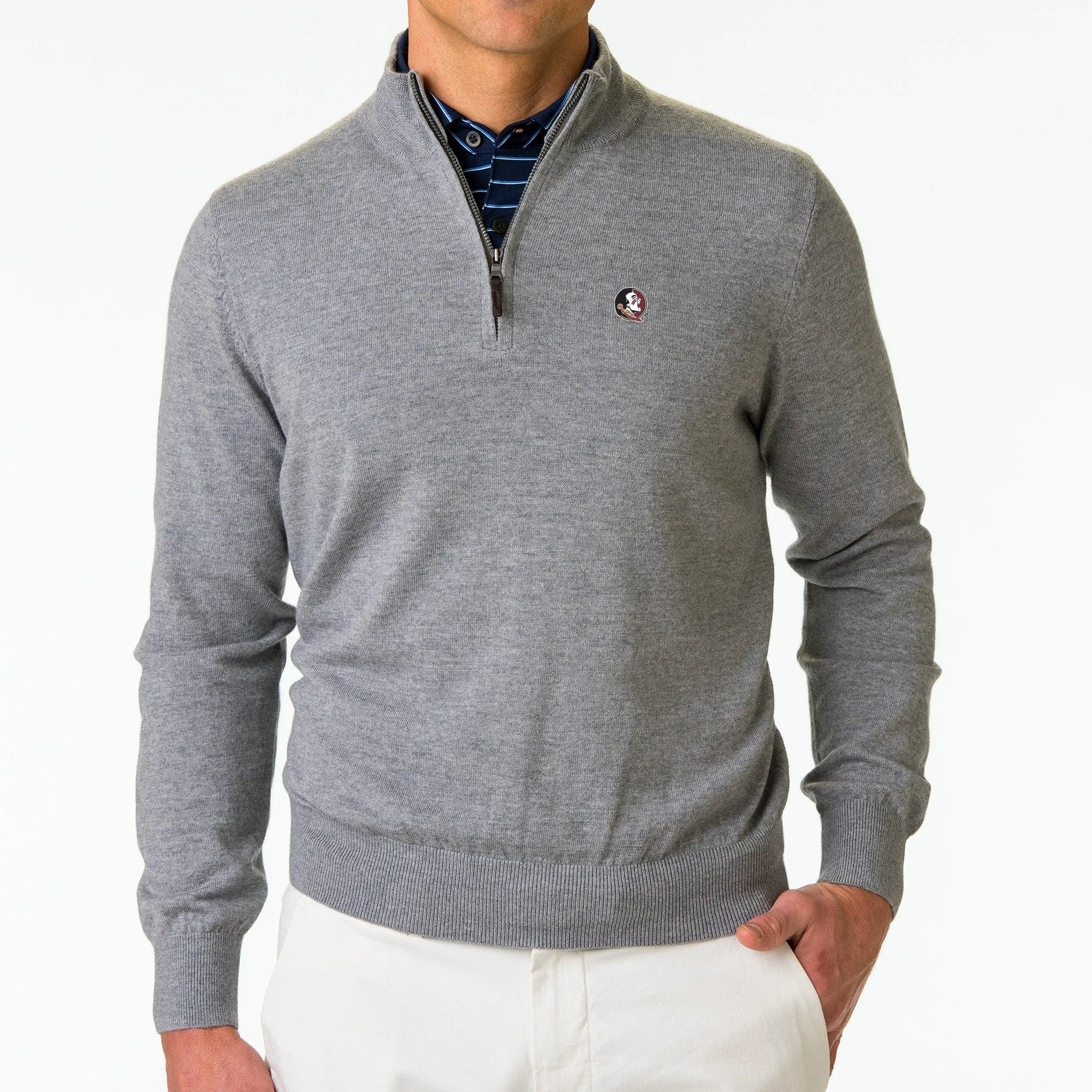 FSU Seminoles | Baruffa Merino Quarter Zip Windsweater | Collegiate