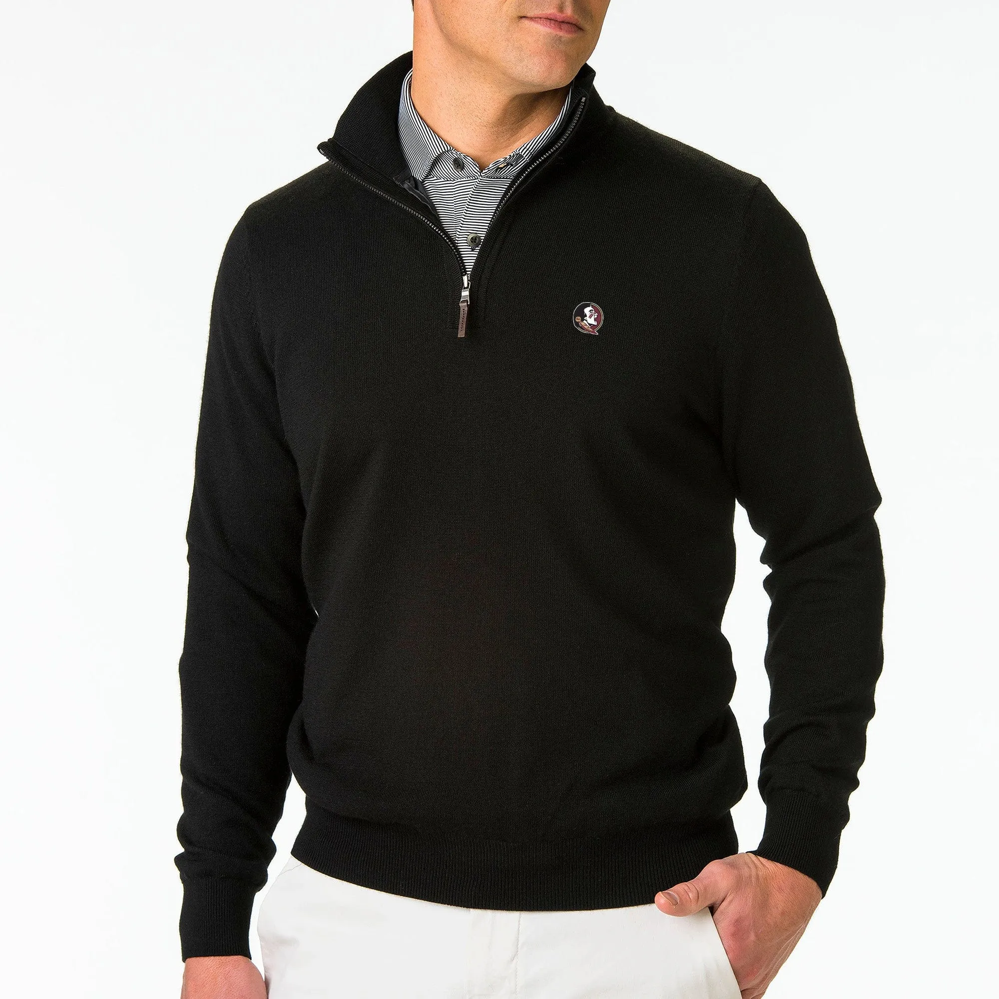 FSU Seminoles | Baruffa Merino Quarter Zip Windsweater | Collegiate