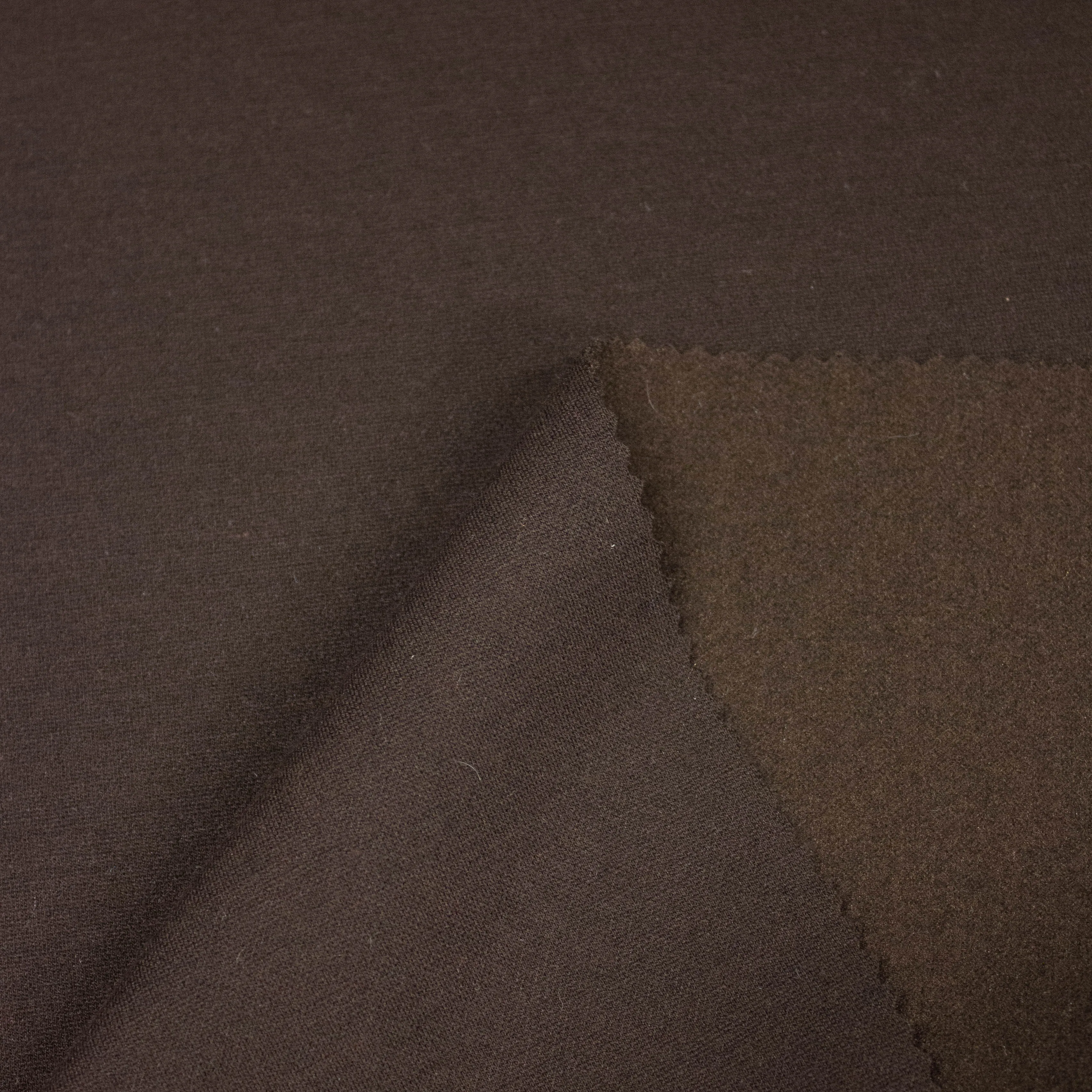 Gotte Brown Soft Polyester Blend Stretch