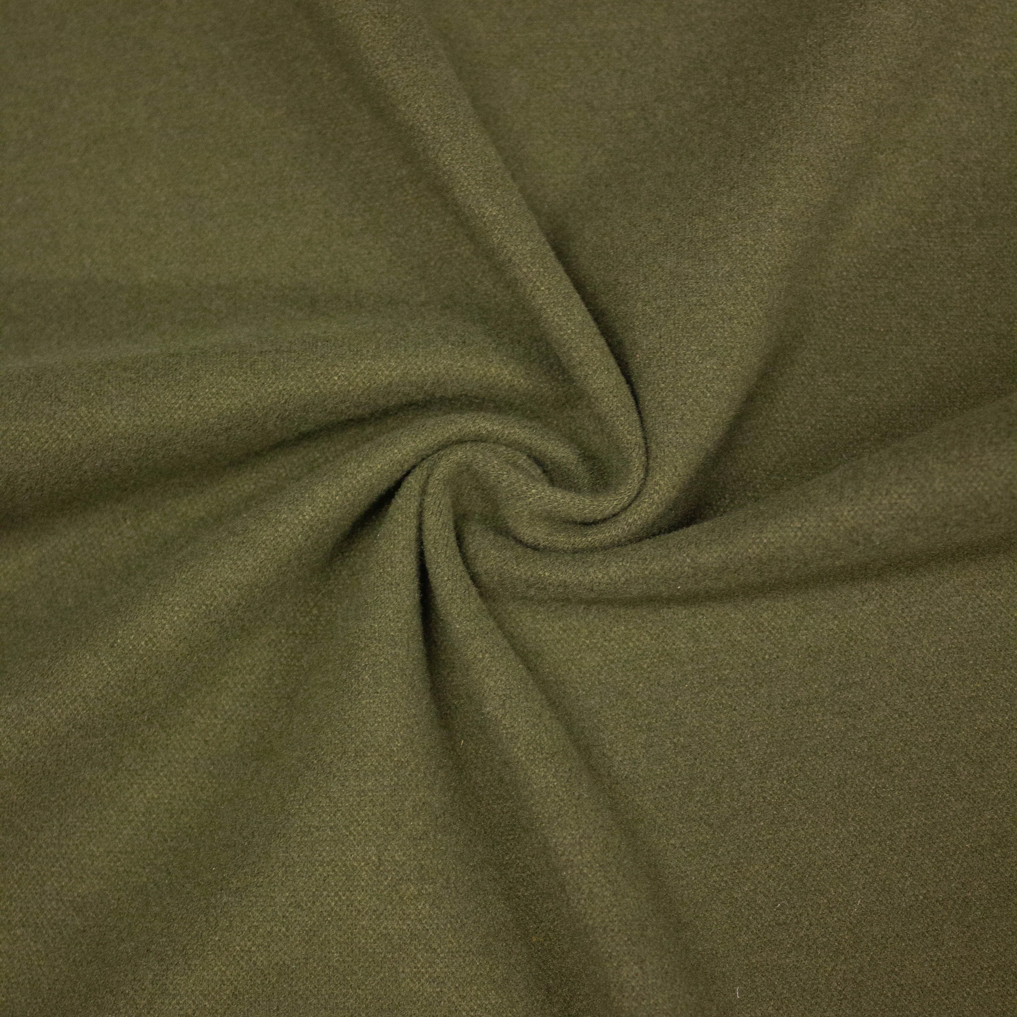 Gotte Military Green Soft Polyester Blend Stretch