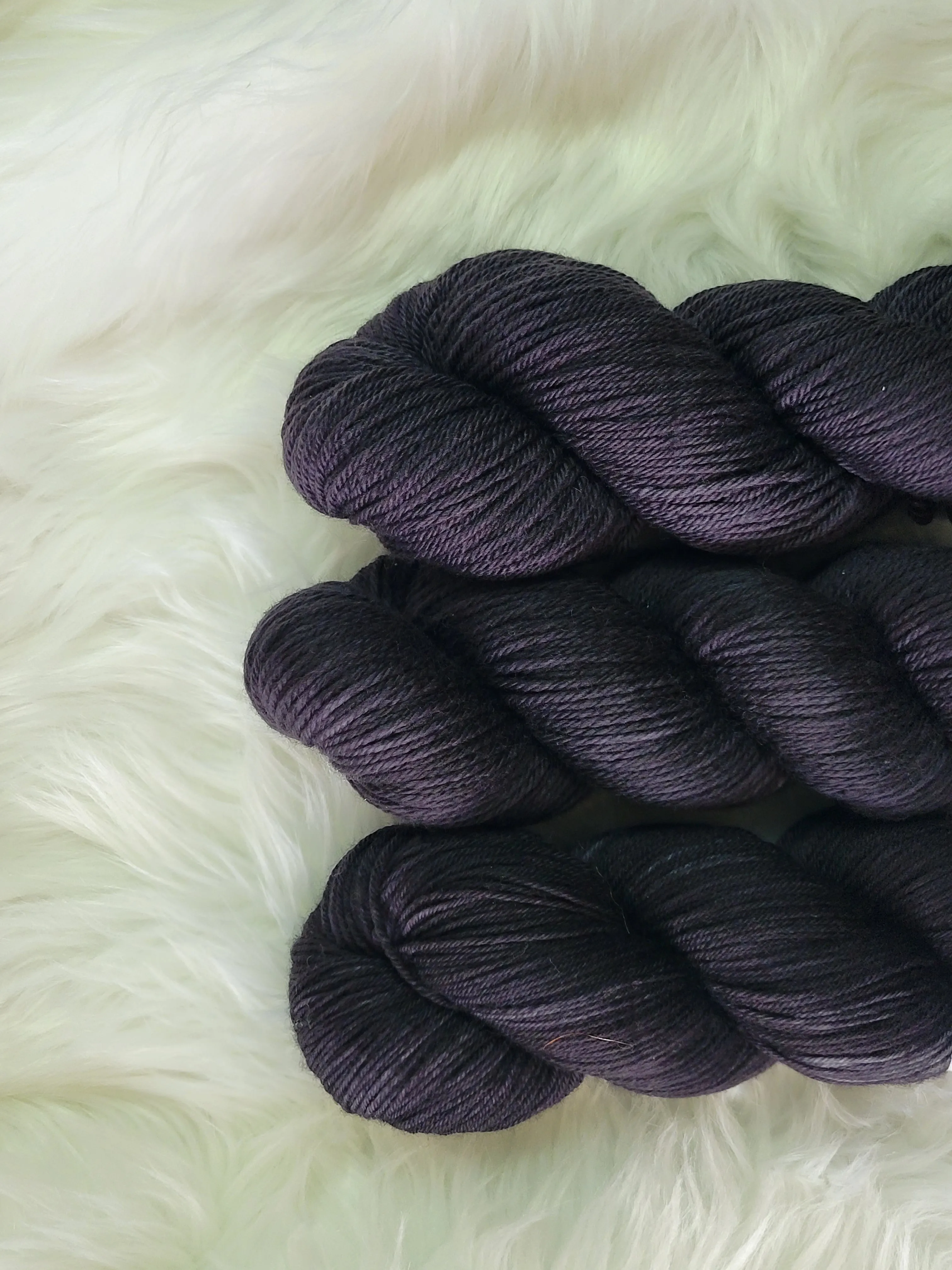 Hand Dyed Yarn - Deadly Nightshade