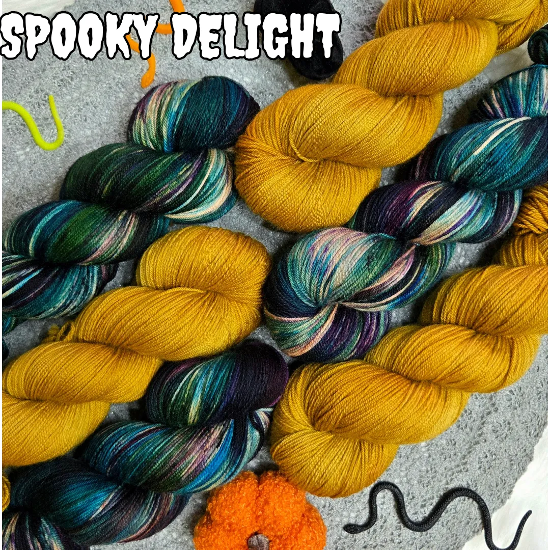 Hand Dyed Yarn - Spooky Delight