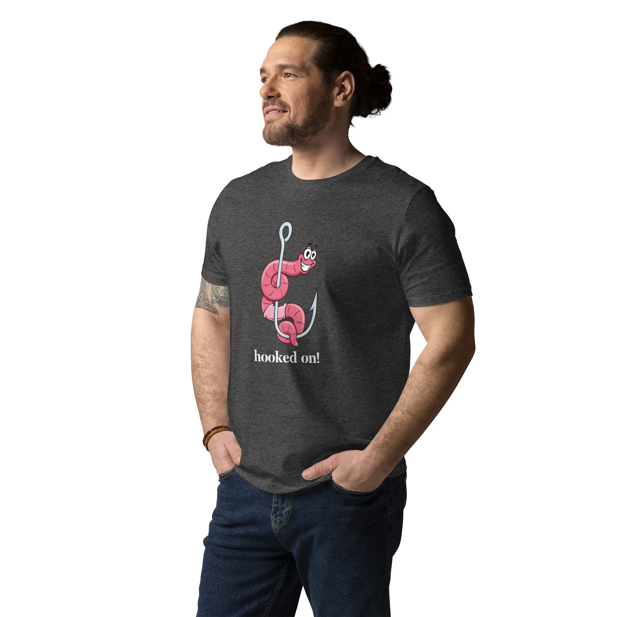 Hooked On! Unisex organic cotton t-shirt