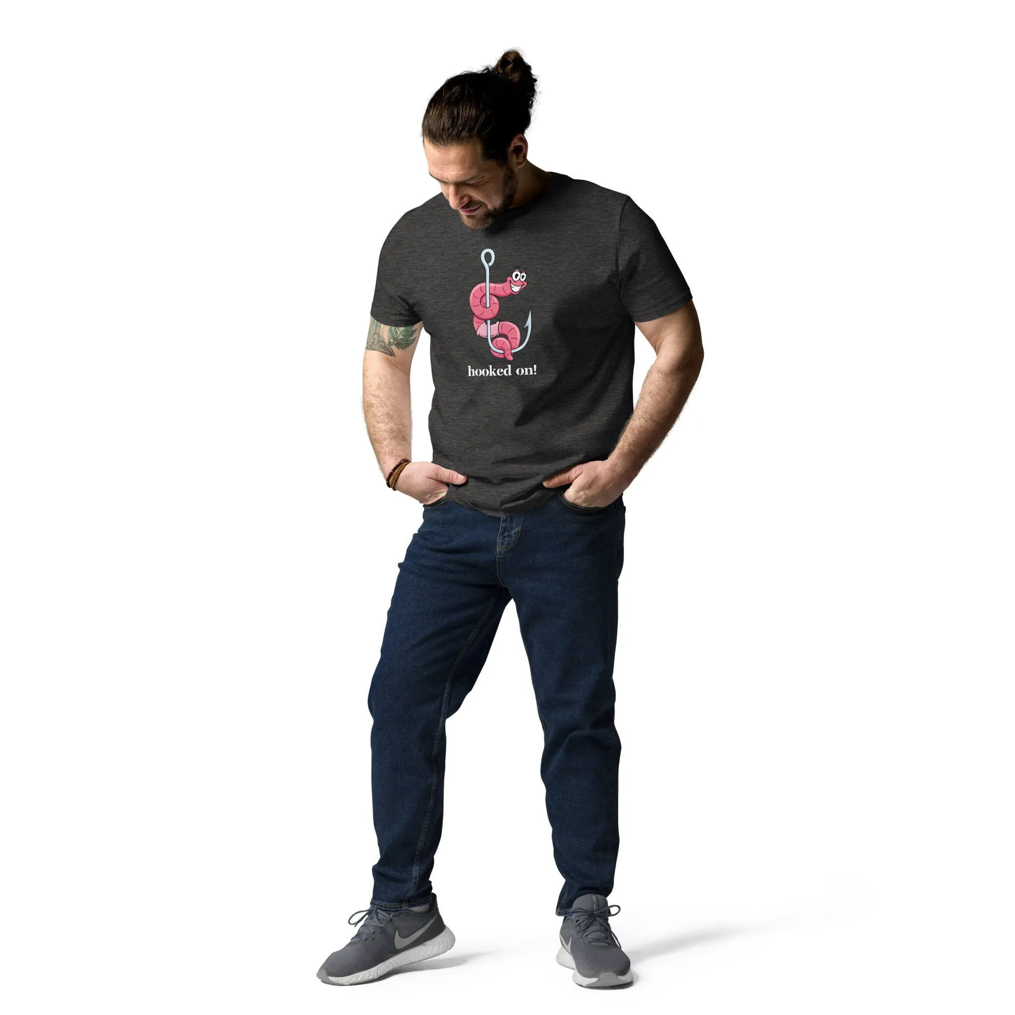 Hooked On! Unisex organic cotton t-shirt