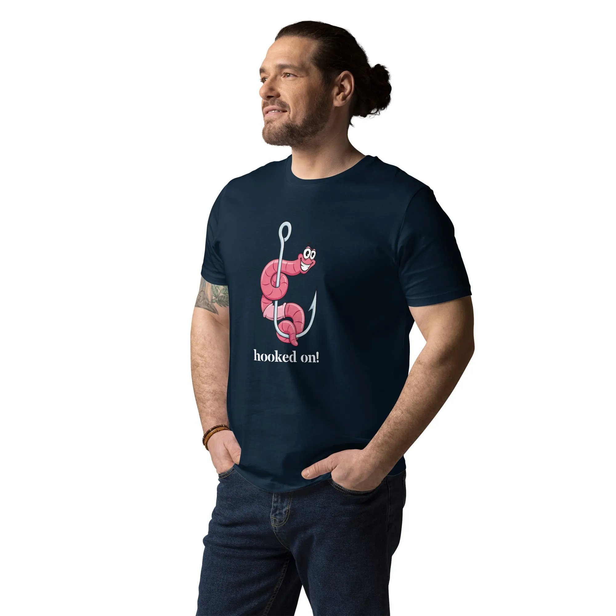 Hooked On! Unisex organic cotton t-shirt