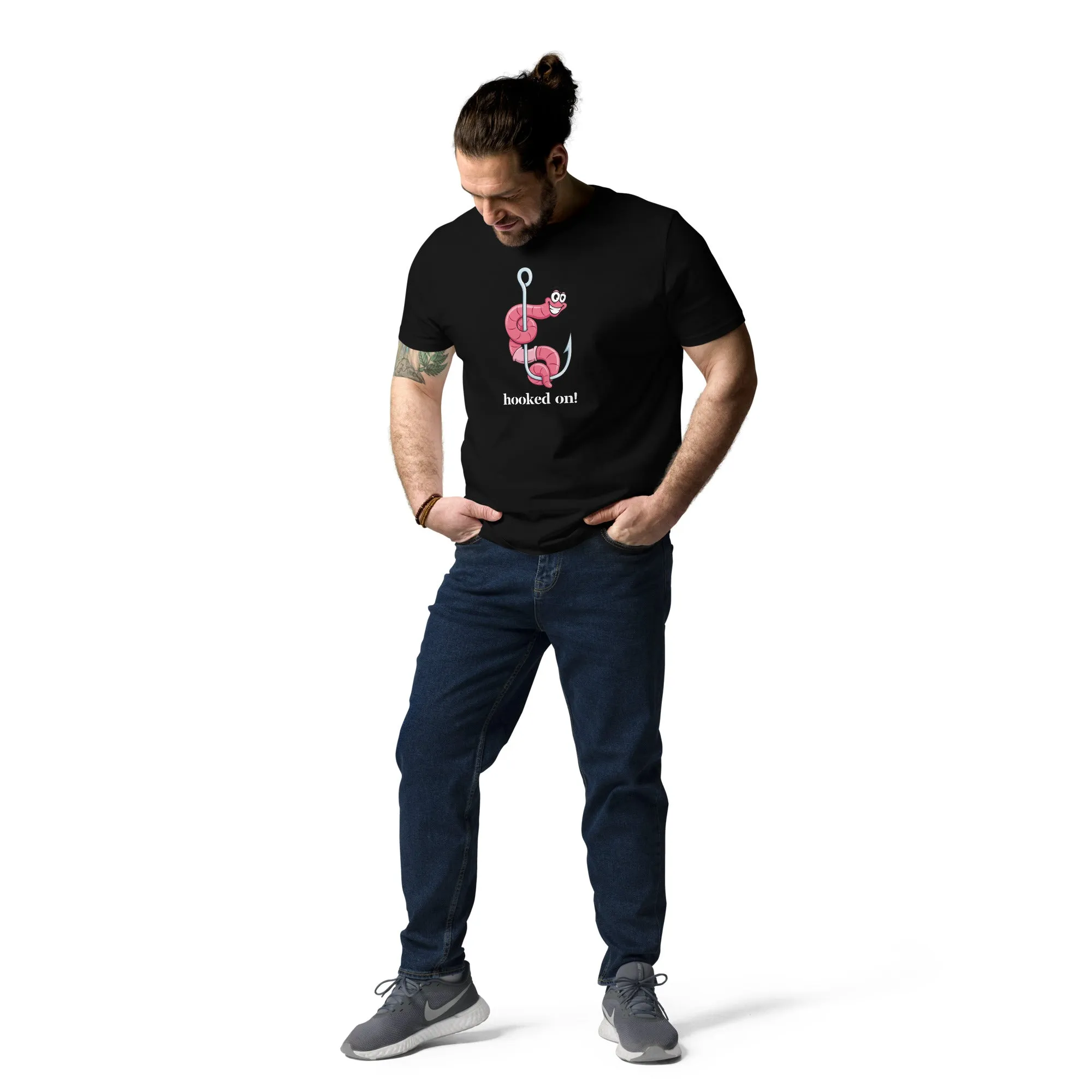 Hooked On! Unisex organic cotton t-shirt