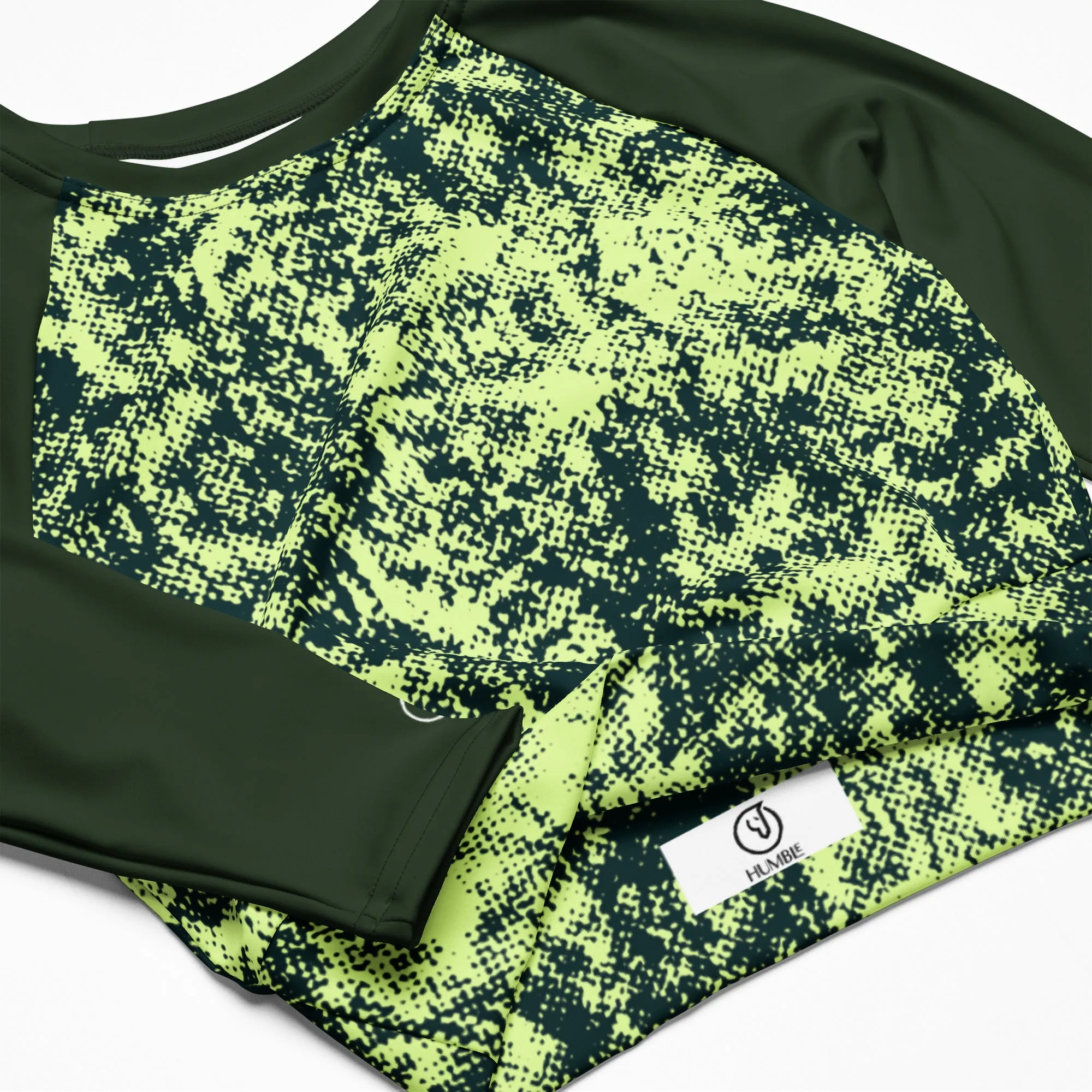 Humble Sportswear™ Ivy Green Compression Crop Top