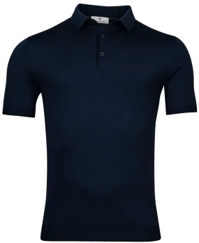 ID24440-Thomas Maine Navy Merino Polo