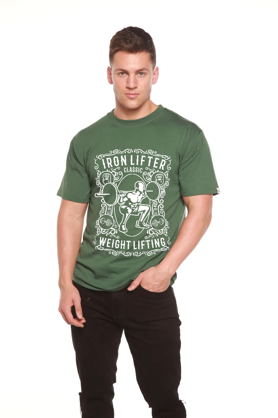 Iron Lifter Men's Bamboo Viscose/Organic Cotton Short Sleeve Graphic T-Shirt
