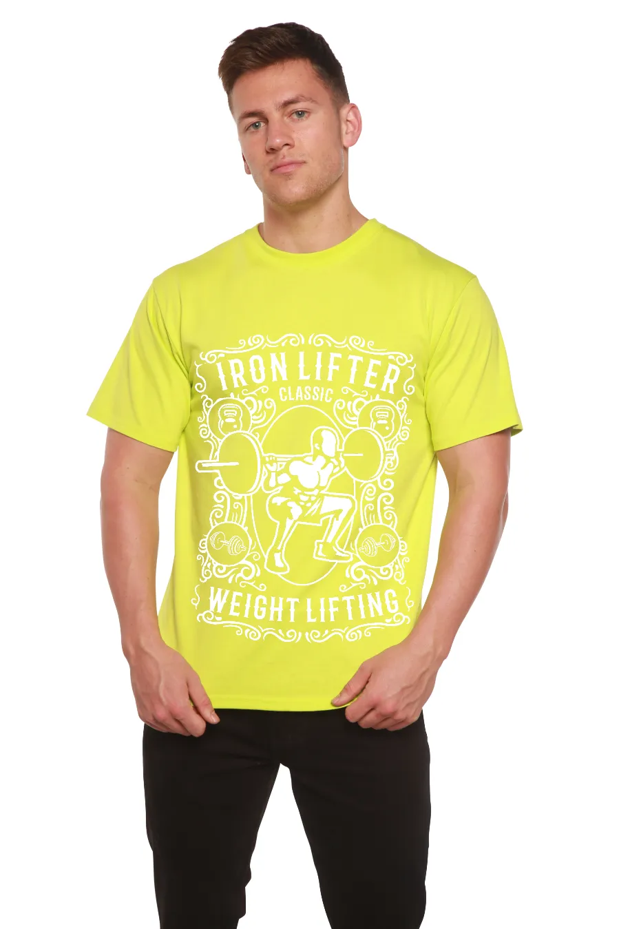 Iron Lifter Men's Bamboo Viscose/Organic Cotton Short Sleeve Graphic T-Shirt