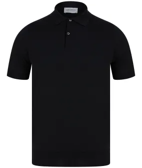 John Smedley Payton Polo Shirt Black