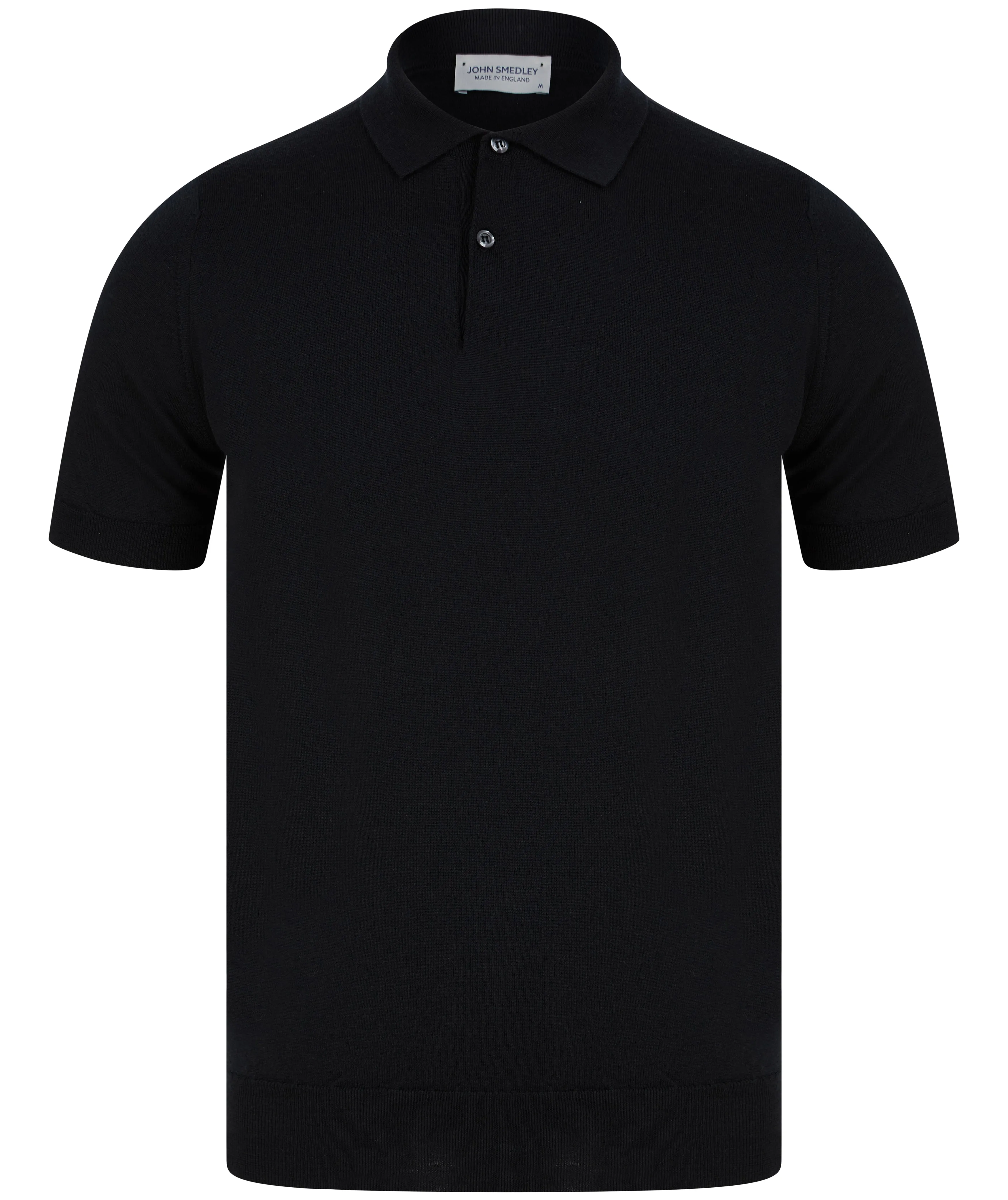 John Smedley Payton Polo Shirt Black