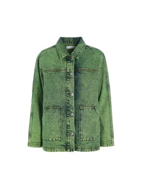 Leah Acid Denim Jacket