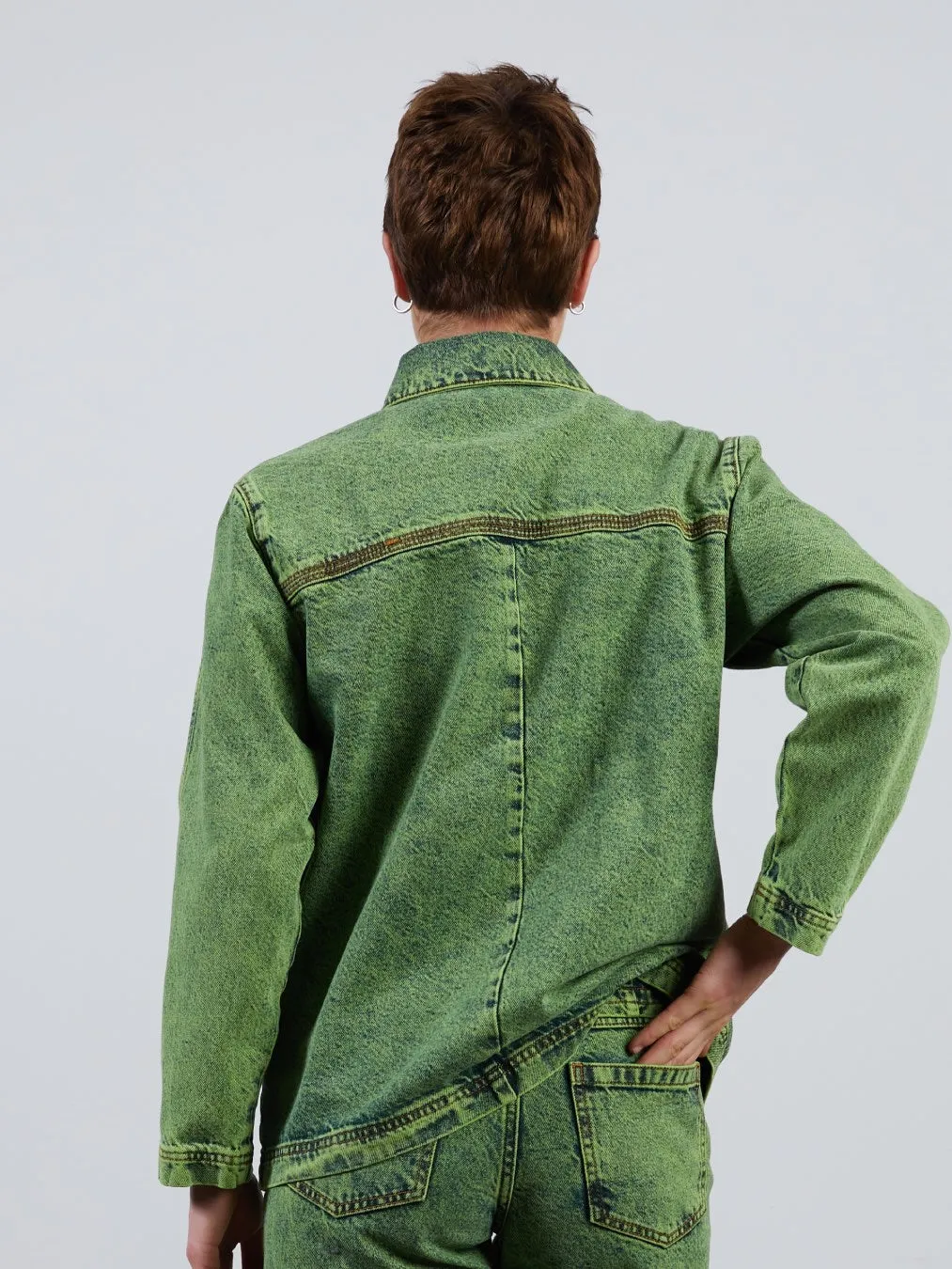 Leah Acid Denim Jacket