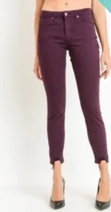 Maroon 5 Pocket Distressed Hem Skinny Stretch Jean
