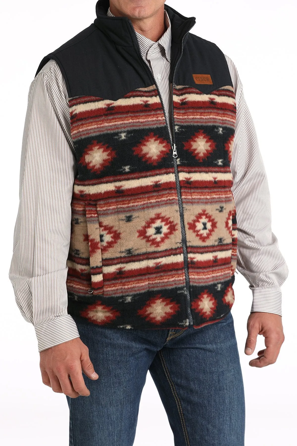 Men's Cinch Reversible Vest Khaki