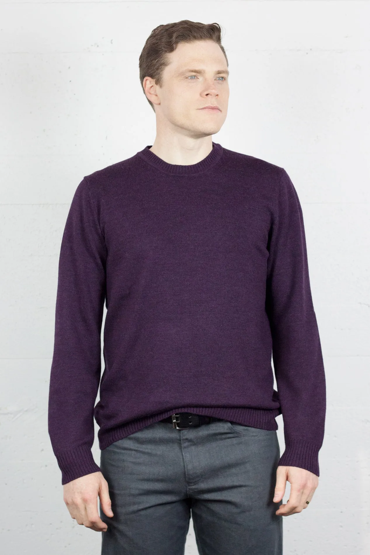 Mid Weight Crew Mulberry