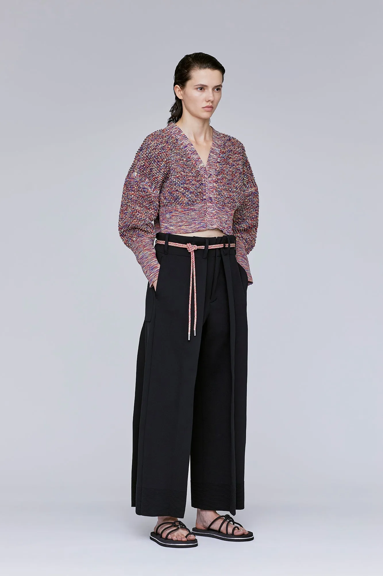 MILAN CREASE WIDE STRAIGHT PANTS