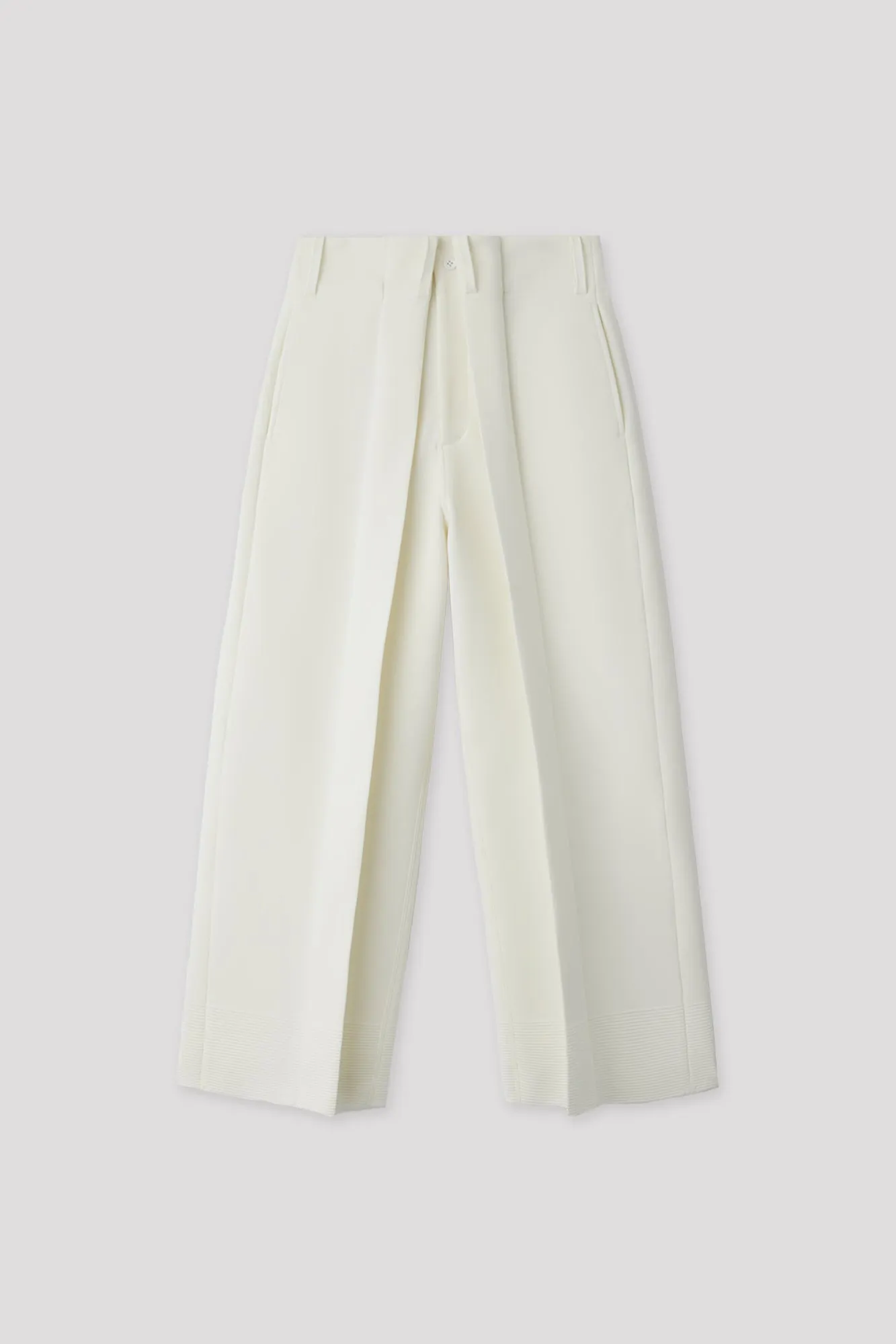 MILAN CREASE WIDE STRAIGHT PANTS