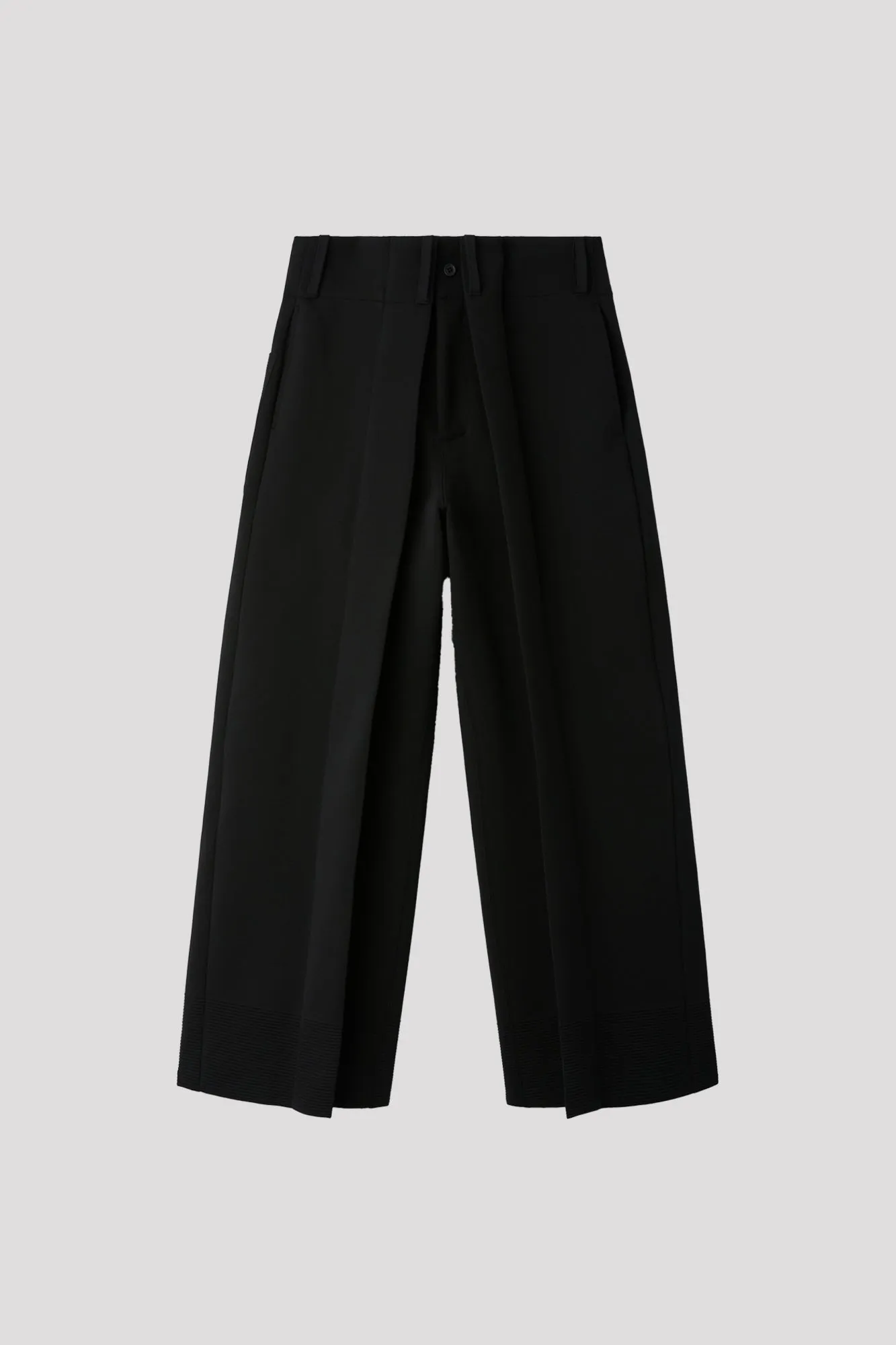 MILAN CREASE WIDE STRAIGHT PANTS