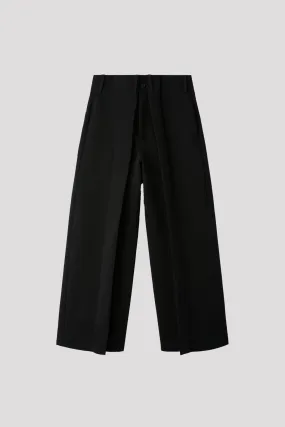 MILAN CREASE WIDE STRAIGHT PANTS