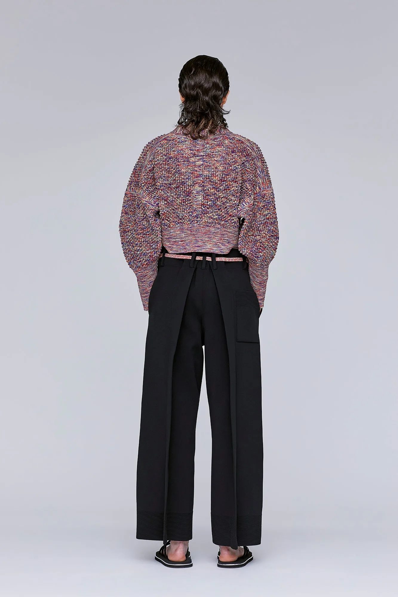 MILAN CREASE WIDE STRAIGHT PANTS
