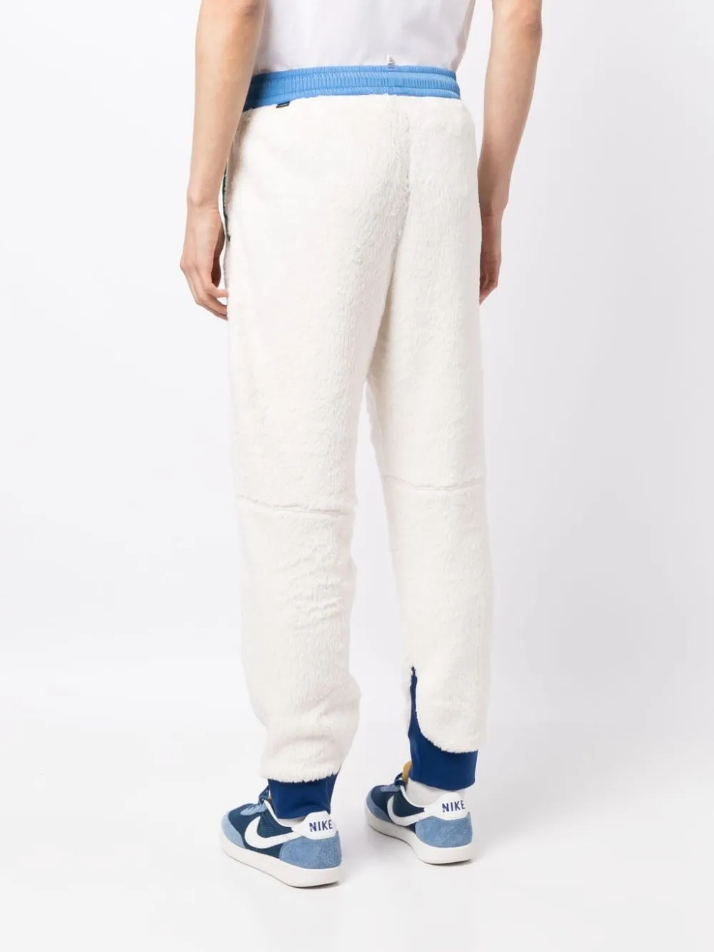 MONCLER Mens Grenoble Fleece Sweatpants Pants Size Small White Blue