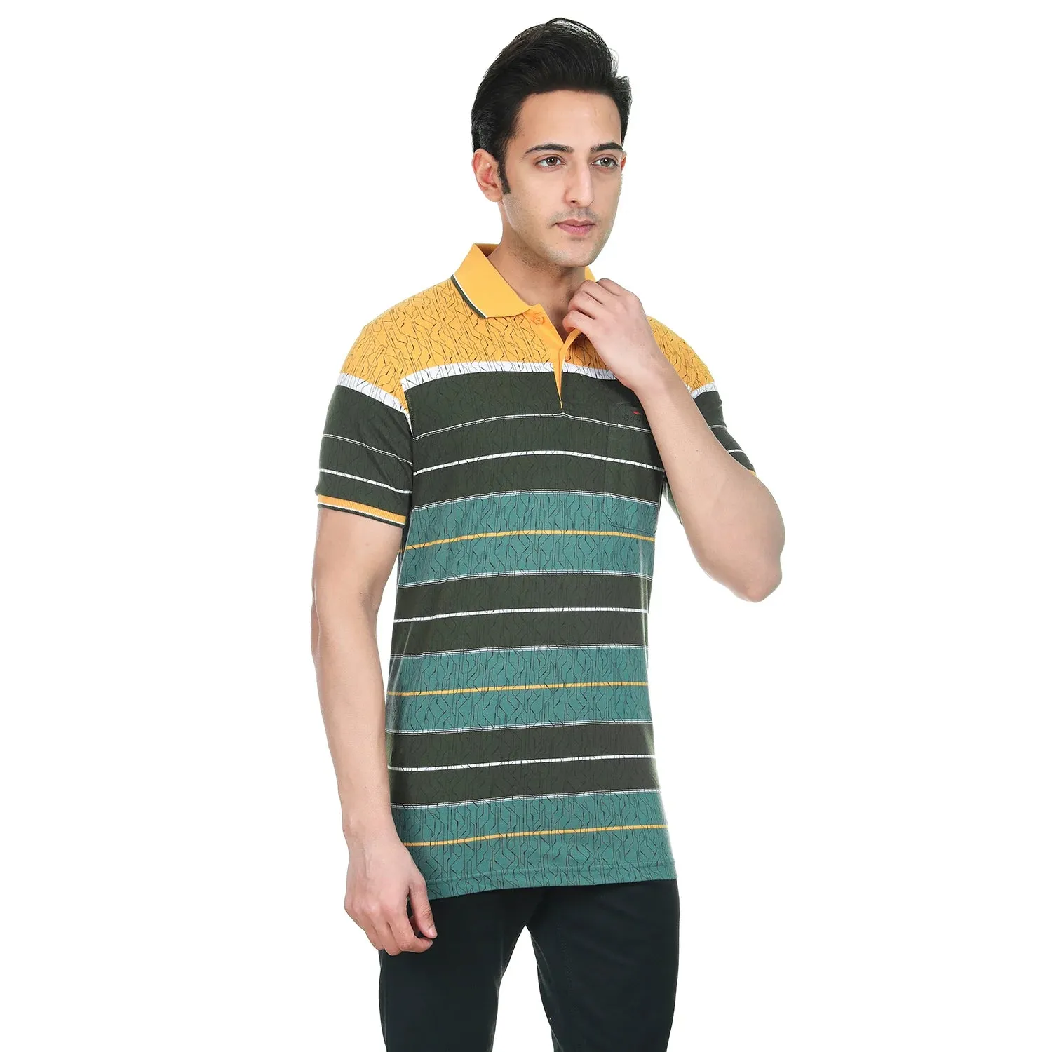 On Sale Ochre Olive Polo T-shirt