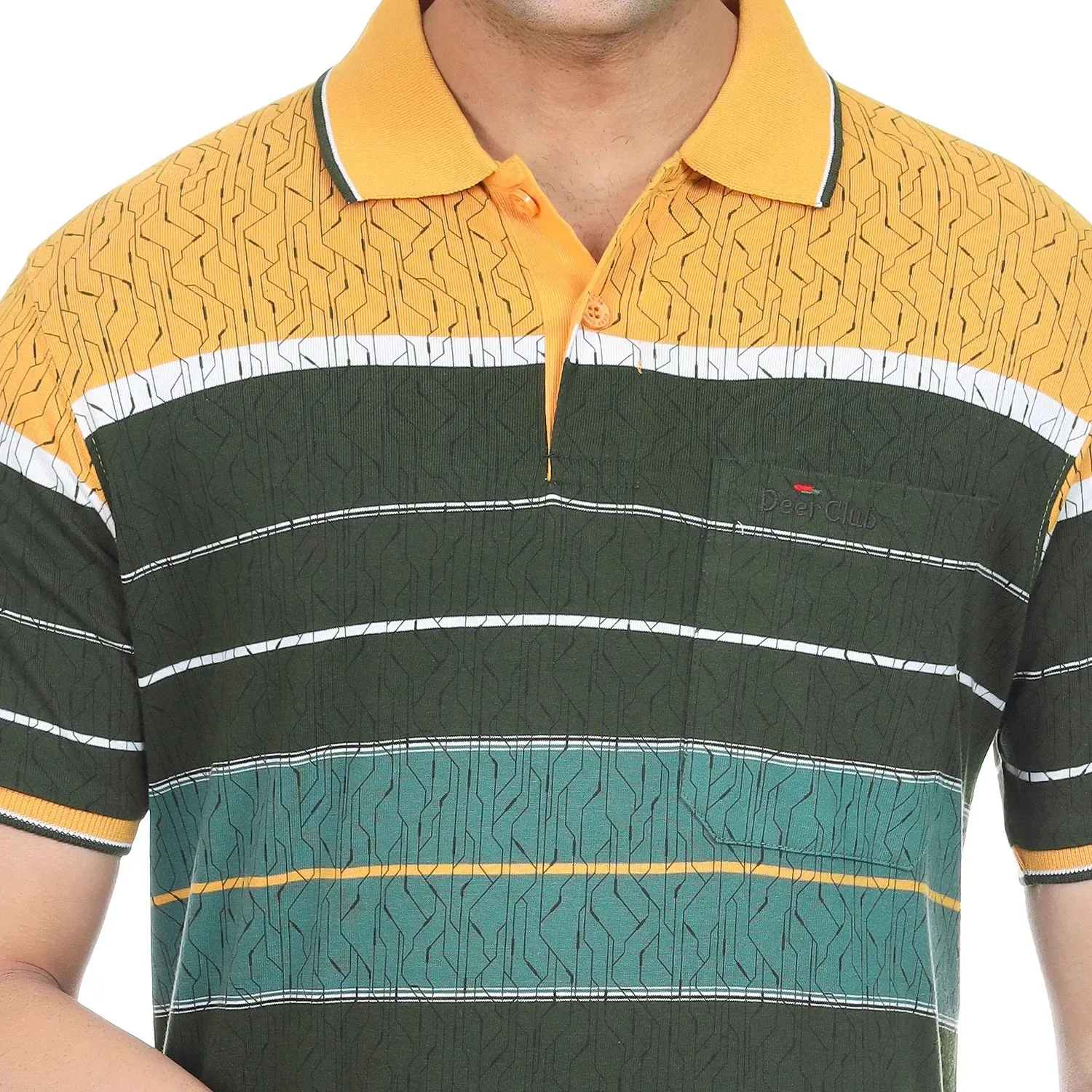 On Sale Ochre Olive Polo T-shirt
